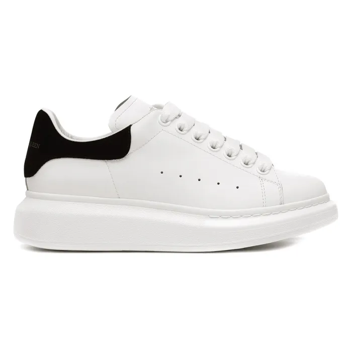 McQueen Oversized White / Black Suede